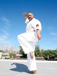 Karate - Soke Solly Said with a pair of Sais